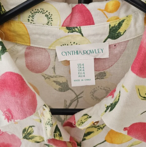 Cynthia Rowley Linen Blend Summer Dress - Picture 3 of 10